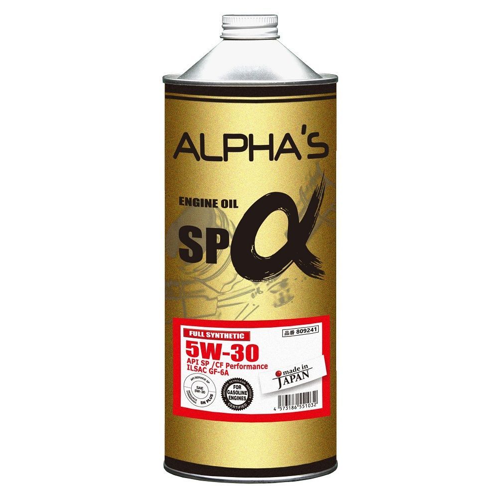Масло моторное ALPHAS 5w30 синтетическое, API SN+/SP/CF, ILSAC GF-5/GF-6A, для бензинового двигателя, 1л, арт. 809241